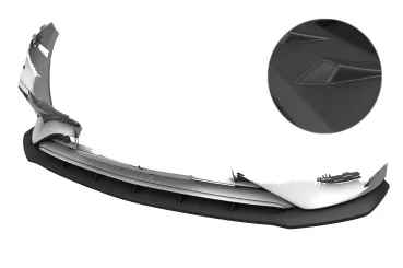 CSR Frontspoiler | Cup-Spoilerlippe mit ABE für Mercedes-Benz A-Klasse W177 AMG / AMG-Line CSL024-L Lackierung erforderlich (unlackiert roh)