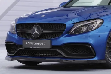 CSR Frontspoiler | Cup-Spoilerlippe mit ABE für Mercedes-Benz C63/ C63S AMG 205 CSL201-L Lackierung erforderlich (unlackiert roh)