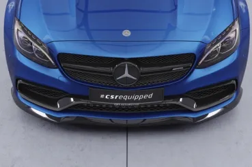 CSR Frontspoiler | Cup-Spoilerlippe mit ABE für Mercedes-Benz C63/ C63S AMG 205 CSL201-L Lackierung erforderlich (unlackiert roh)