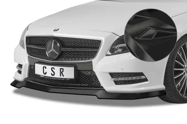 CSR Frontspoiler | Cup-Spoilerlippe mit ABE für Mercedes-Benz CLS C218 / X218 AMG-Line CSL416-G Glossy schwarz Hochglanz (keine Lackierung erforderlich)
