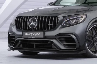 CSR Frontspoiler | Cup-Spoilerlippe mit ABE für Mercedes Benz GLC X253 / C253 CSL896-L Lackierung erforderlich (unlackiert roh)