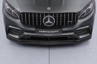 CSR Frontspoiler | Cup-Spoilerlippe mit ABE für Mercedes Benz GLC X253 / C253 CSL896-C Carbon Look Hochglanz (keine Lackierung erforderlich)