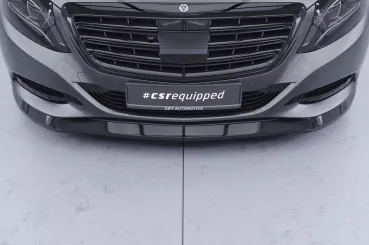 CSR Frontspoiler | Cup-Spoilerlippe mit ABE für Mercedes-Benz S-Klasse W222/V222 CSL318-S strukturiert schwarz matt (keine Lackierung erforderlich)