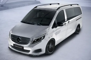 CSR Frontspoiler | Cup-Spoilerlippe mit ABE für Mercedes-Benz V-Klasse 447 CSL538-C Carbon Look Hochglanz (keine Lackierung erforderlich)