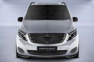 CSR Frontspoiler | Cup-Spoilerlippe mit ABE für Mercedes-Benz V-Klasse 447 CSL538-G Glossy schwarz Hochglanz (keine Lackierung erforderlich)