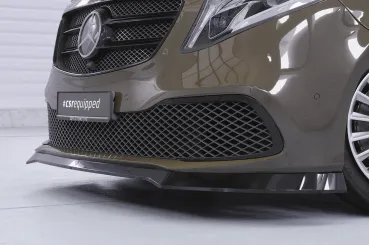 CSR Frontspoiler | Cup-Spoilerlippe mit ABE für Mercedes-Benz V-Klasse 447 / EQV CSL880-C Carbon Look Hochglanz (keine Lackierung erforderlich)