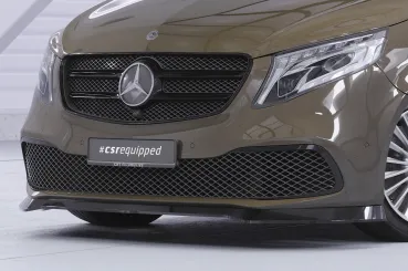 CSR Frontspoiler | Cup-Spoilerlippe mit ABE für Mercedes-Benz V-Klasse 447 / EQV CSL880-L Lackierung erforderlich (unlackiert roh)