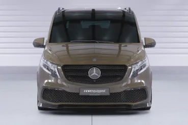 CSR Frontspoiler | Cup-Spoilerlippe mit ABE für Mercedes-Benz V-Klasse 447 / EQV CSL880-S strukturiert schwarz matt (keine Lackierung erforderlich)