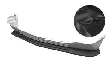 CSR Frontspoiler | Cup-Spoilerlippe mit ABE für Mercedes-Benz W201 / 190er Limousine CSL916-C Carbon Look Hochglanz (keine Lackierung erforderlich)