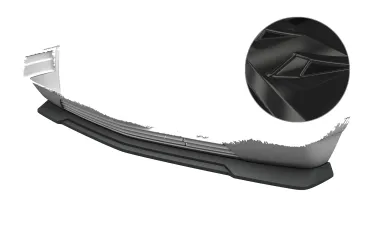 CSR Frontspoiler | Cup-Spoilerlippe mit ABE für Mercedes-Benz W201 / 190er Limousine CSL916-G Glossy schwarz Hochglanz (keine Lackierung erforderlich)