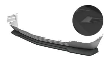 CSR Frontspoiler | Cup-Spoilerlippe mit ABE für Mercedes-Benz W201 / 190er Limousine CSL916-S strukturiert schwarz matt (keine Lackierung erforderlich)