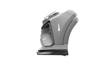 CSR Frontspoiler | Cup-Spoilerlippe mit ABE für MG Marvel R CSL955-S strukturiert schwarz matt (keine Lackierung erforderlich)