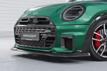 CSR Frontspoiler | Cup-Spoilerlippe mit ABE für Mini Cooper S F66 JCW CSL936-S strukturiert schwarz matt (keine Lackierung erforderlich)