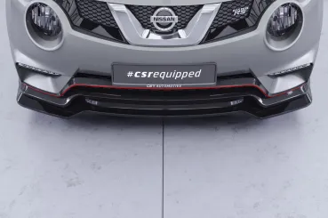 CSR Frontspoiler | Cup-Spoilerlippe mit ABE für Nissan Juke (1. Gen)  Nismo / Nismo RS CSL950-G Glossy schwarz Hochglanz (keine Lackierung erforderlich)