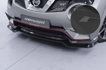 CSR Frontspoiler | Cup-Spoilerlippe mit ABE für Nissan Juke (1. Gen)  Nismo / Nismo RS CSL950-S strukturiert schwarz matt (keine Lackierung erforderlich)
