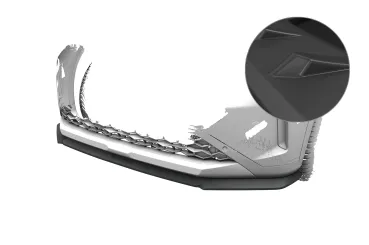 CSR Frontspoiler | Cup-Spoilerlippe mit ABE für Opel Frontera CSL025-L Lackierung erforderlich (unlackiert roh)