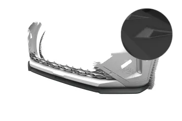 CSR Frontspoiler | Cup-Spoilerlippe mit ABE für Opel Frontera CSL025-S strukturiert schwarz matt (keine Lackierung erforderlich)