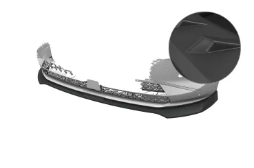 CSR Frontspoiler | Cup-Spoilerlippe mit ABE für Opel Grandland (2. Gen) CSL996-L Lackierung erforderlich (unlackiert roh)