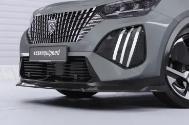 CSR Frontspoiler | Cup-Spoilerlippe mit ABE für Peugeot 2008 II CSL899-C Carbon Look Hochglanz (keine Lackierung erforderlich)