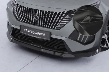 CSR Frontspoiler | Cup-Spoilerlippe mit ABE für Peugeot 2008 II CSL899-G Glossy schwarz Hochglanz (keine Lackierung erforderlich)