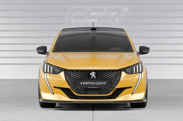 CSR Frontspoiler | Cup-Spoilerlippe mit ABE für Peugeot 208 II GT / GT-Line CSL811-G Glossy schwarz Hochglanz (keine Lackierung erforderlich)