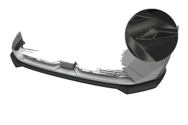 CSR Frontspoiler | Cup-Spoilerlippe mit ABE für Peugeot 3008 (3.Gen) / E-3008 CSL989-C Carbon Look Hochglanz (keine Lackierung erforderlich)