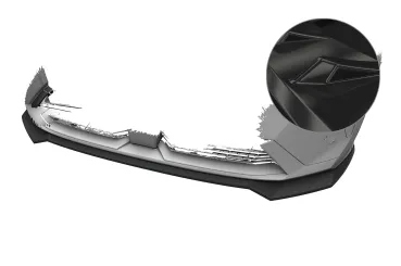 CSR Frontspoiler | Cup-Spoilerlippe mit ABE für Peugeot 3008 (3.Gen) / E-3008 CSL989-G Glossy schwarz Hochglanz (keine Lackierung erforderlich)