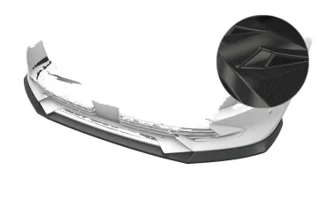 CSR Frontspoiler | Cup-Spoilerlippe mit ABE für Peugeot 508 CSL975-C Carbon Look Hochglanz (keine Lackierung erforderlich)