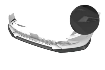 CSR Frontspoiler | Cup-Spoilerlippe mit ABE für Peugeot 508 CSL975-S strukturiert schwarz matt (keine Lackierung erforderlich)