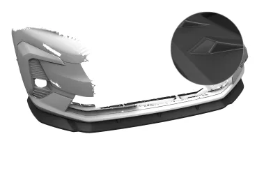 CSR Frontspoiler | Cup-Spoilerlippe mit ABE für Peugeot Traveller / E-Traveller / Expert / E-Expert CSL917-L Lackierung erforderlich (unlackiert roh)