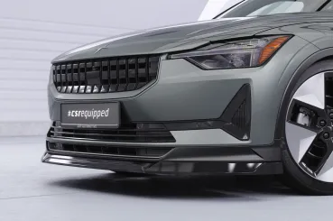 CSR Frontspoiler | Cup-Spoilerlippe mit ABE für Polestar 2 CSL822-L Lackierung erforderlich (unlackiert roh)