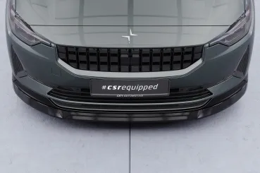 CSR Frontspoiler | Cup-Spoilerlippe mit ABE für Polestar 2 CSL822-C Carbon Look Hochglanz (keine Lackierung erforderlich)