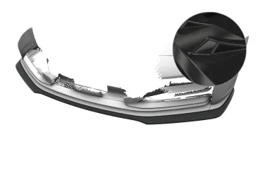 CSR Frontspoiler | Cup-Spoilerlippe mit ABE für Porsche 911/992 CSL988-G Glossy schwarz Hochglanz (keine Lackierung erforderlich)