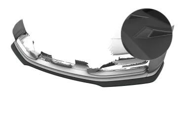 CSR Frontspoiler | Cup-Spoilerlippe mit ABE für Porsche 911/992 CSL988-L Lackierung erforderlich (unlackiert roh)