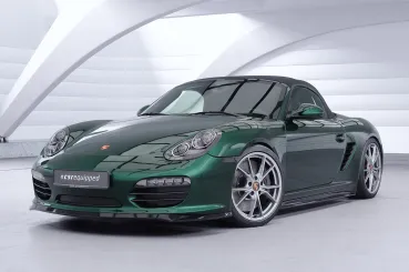 CSR Frontspoiler | Cup-Spoilerlippe mit ABE für Porsche 987 Boxster CSL725-S strukturiert schwarz matt (keine Lackierung erforderlich)