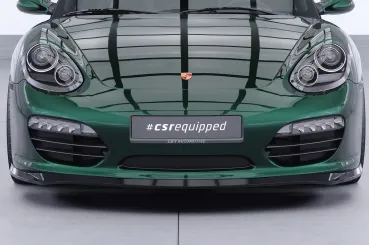 CSR Frontspoiler | Cup-Spoilerlippe mit ABE für Porsche 987 Boxster CSL725-C Carbon Look Hochglanz (keine Lackierung erforderlich)