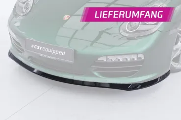 CSR Frontspoiler | Cup-Spoilerlippe mit ABE für Porsche 987 Boxster CSL725-L Lackierung erforderlich (unlackiert roh)