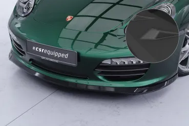 CSR Frontspoiler | Cup-Spoilerlippe mit ABE für Porsche 987 Boxster CSL725-S strukturiert schwarz matt (keine Lackierung erforderlich)
