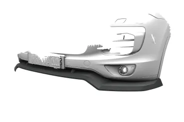 CSR Frontspoiler | Cup-Spoilerlippe mit ABE für Porsche Cayenne (Typ 92A) CSL966-G Glossy schwarz Hochglanz (keine Lackierung erforderlich)