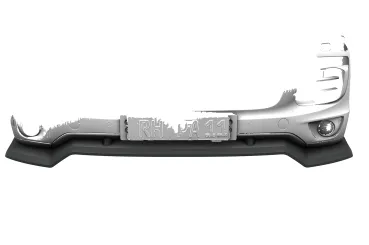 CSR Frontspoiler | Cup-Spoilerlippe mit ABE für Porsche Cayenne (Typ 92A) CSL966-G Glossy schwarz Hochglanz (keine Lackierung erforderlich)