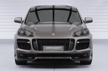CSR Frontspoiler | Cup-Spoilerlippe mit ABE für Porsche Cayenne (Typ 9PA) CSL849-S strukturiert schwarz matt (keine Lackierung erforderlich)