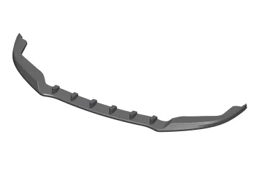 CSR Frontspoiler | Cup-Spoilerlippe mit ABE für Porsche Panamera 1 GTS/Turbo CSL371-S strukturiert schwarz matt (keine Lackierung erforderlich)