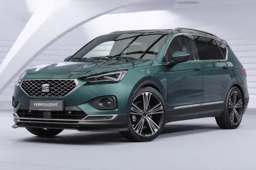 CSR Frontspoiler | Cup-Spoilerlippe mit ABE für Seat Tarraco CSL946-C Carbon Look Hochglanz (keine Lackierung erforderlich)