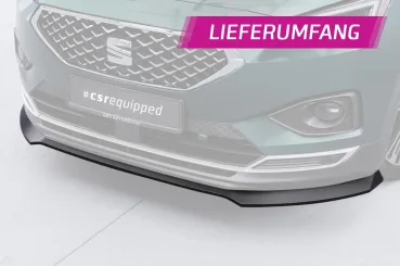 CSR Frontspoiler | Cup-Spoilerlippe mit ABE für Seat Tarraco CSL946-L Lackierung erforderlich (unlackiert roh)