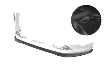 CSR Frontspoiler | Cup-Spoilerlippe mit ABE für Skoda Elroq CSL021-C Carbon Look Hochglanz (keine Lackierung erforderlich)