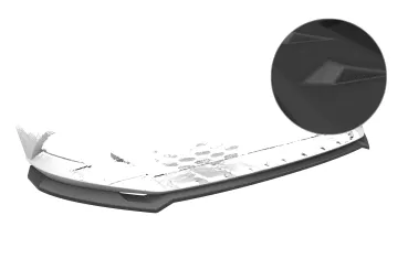 CSR Frontspoiler | Cup-Spoilerlippe mit ABE für Skoda Fabia 3 (Typ NJ) CSL631-S strukturiert schwarz matt (keine Lackierung erforderlich)