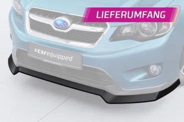 CSR Frontspoiler | Cup-Spoilerlippe mit ABE für Subaru XV Crosstrek CSL920-S strukturiert schwarz matt (keine Lackierung erforderlich)
