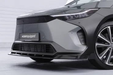 CSR Frontspoiler | Cup-Spoilerlippe mit ABE für Toyota bZ4X / Subaru Solterra CSL881-G Glossy schwarz Hochglanz (keine Lackierung erforderlich)