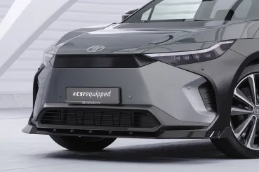 CSR Frontspoiler | Cup-Spoilerlippe mit ABE für Toyota bZ4X / Subaru Solterra CSL881-S strukturiert schwarz matt (keine Lackierung erforderlich)