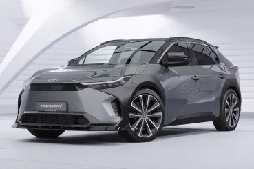 CSR Frontspoiler | Cup-Spoilerlippe mit ABE für Toyota bZ4X / Subaru Solterra CSL881-S strukturiert schwarz matt (keine Lackierung erforderlich)